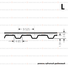 Ремень зубчатый 135 L CSHBELT